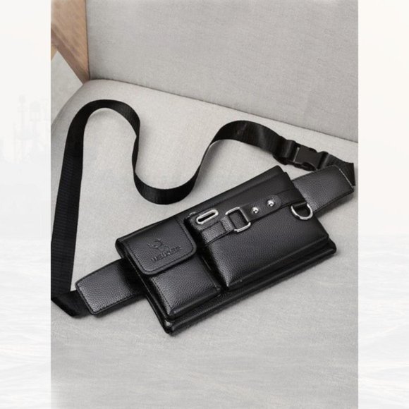 New Basic Waist Bag Black 123 - Picture 2 of 4